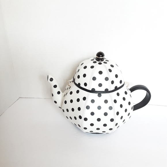 KATE SPADE TEA PARTY TEAPOT CROSSBODY NWT - Picture 6 of 11